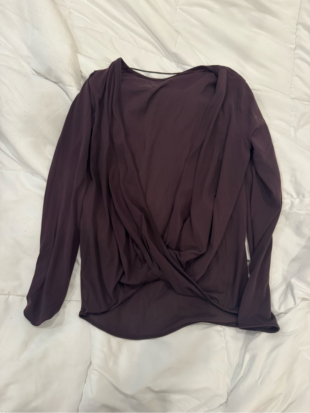 Lululemon Long Sleeve Draped Front Top - Plum